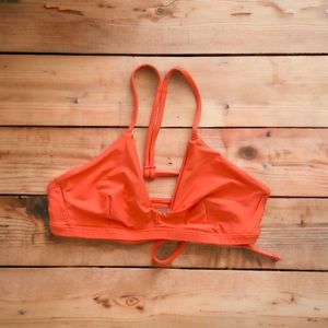Hurley bikini top size small rusty orange